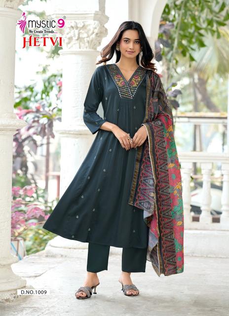 Mystic9 hetvi vol 1 kurti with palazzo wholesale